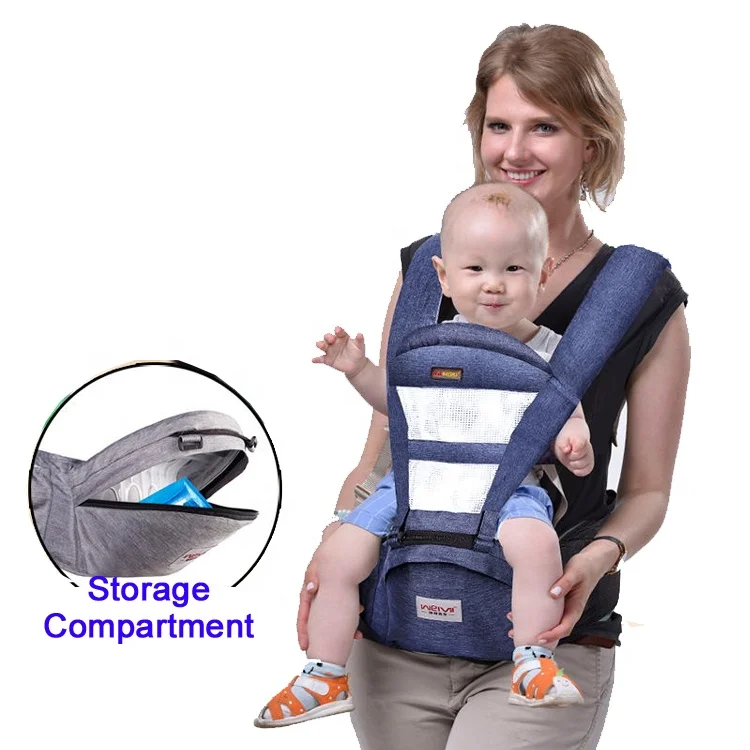 
KAIFEI Ebay hot selling ergonomic infant wrap carrier baby sling hip seat breathable backpack 