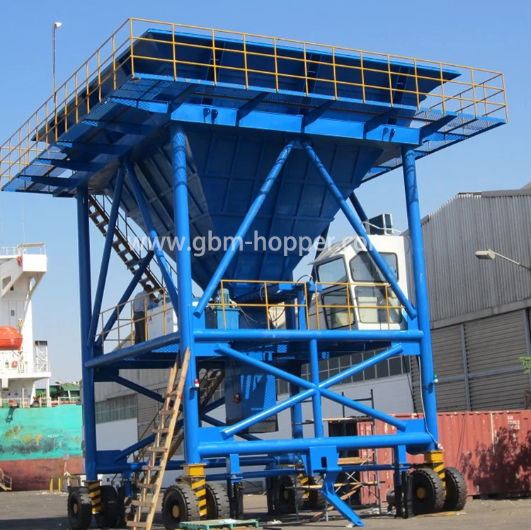 50 m3 Industry Bulk Material Handling cement/ Fertilizer hopper mobile grain