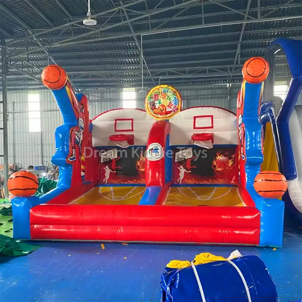 Carnival Shooting Stars Inflatable Basketball Hoop Shoot Out Interactive Basketball Full Court Press Sport Inflatable Game