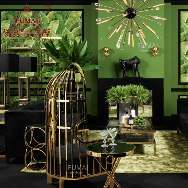 
Classical high back throne velvet throne wedding bride groom bird cage chair 