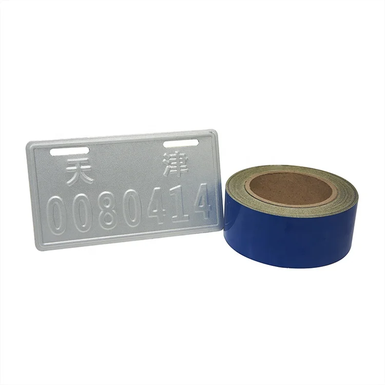 Best Seller Light Blue Car License Plate Reflective Sheeting Tape for Number Plate