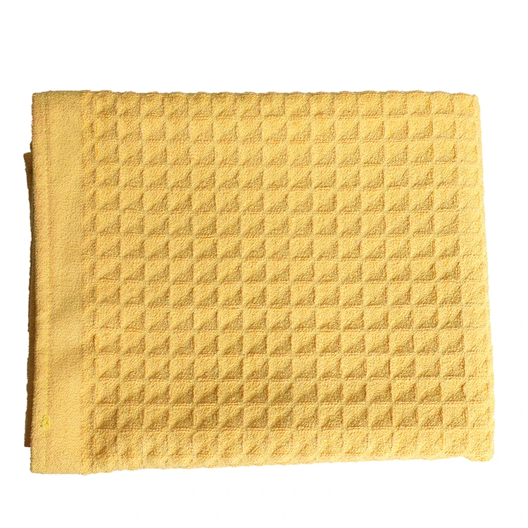 
2019 New Waffle Big Square Polyester Fabric Microfiber Towel 