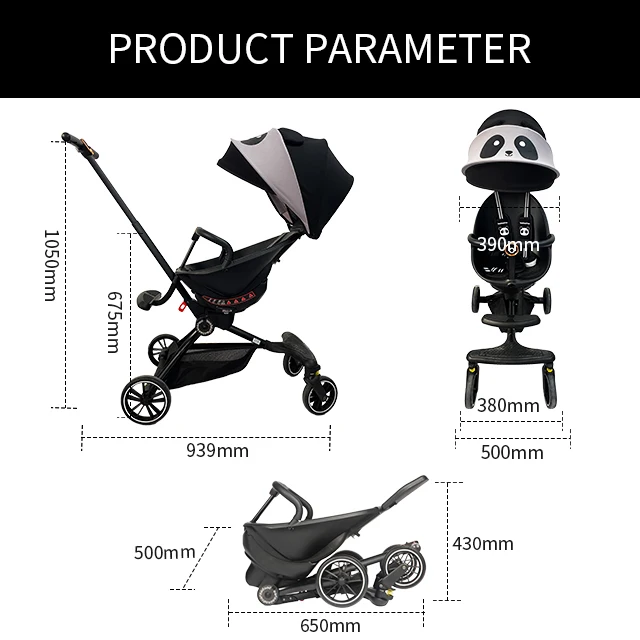 New Design Prams Stroler Baby Walker Stroller Factory Cheap Multifunction Baobaohao Baby Pram