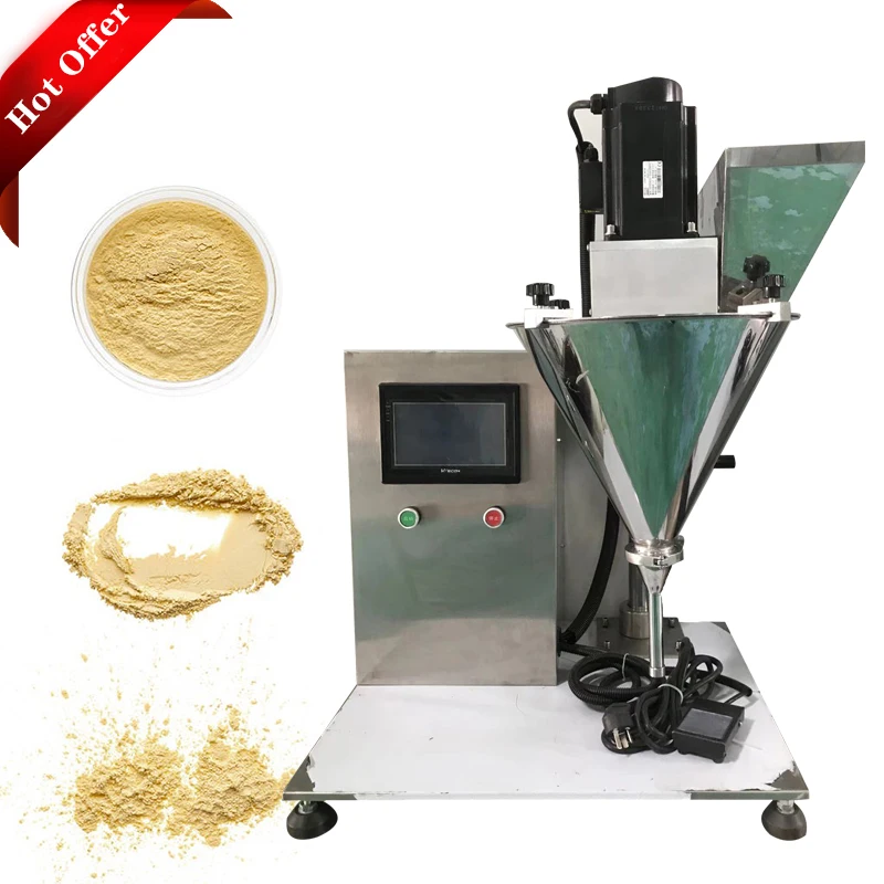 Small Powder Bottle Weighing semi auto powder filling machine