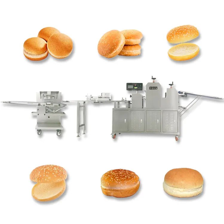 Commercial Multi-functional hamburger Bread Bun Production Line hamburger machine