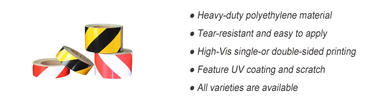 High Quality Cheap PE Warning Tape Non Adhesive Caution Barricade Safety Tape