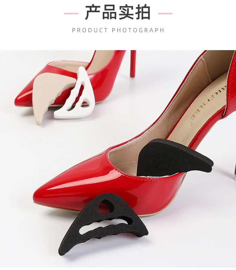 Women Shoes Toe Plug High Heel Insert Shoe Front Filler Cushion Pain Relief Protector Accessories Forefoot Pad Half Feet Insoles