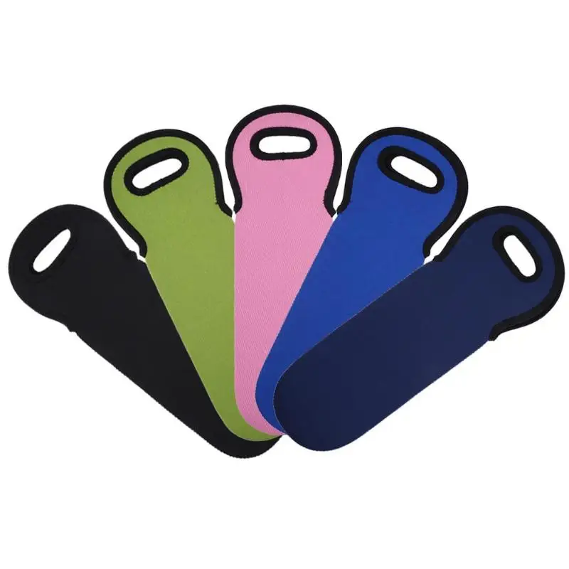 OEM 37*12CM Neoprene Wine Bottles Cooler Neoprene Black Wine-bottle Bag Protective Sleeve Covers