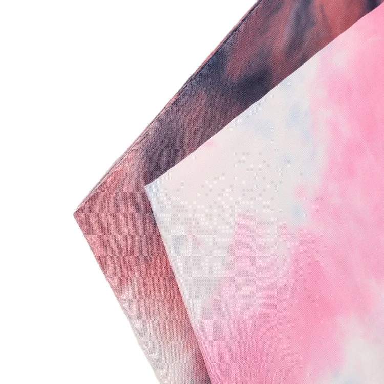 Suppliers low MOQ 180gsm light weight tie dye 21s cotton single jersey knit fabric for t shirt garment