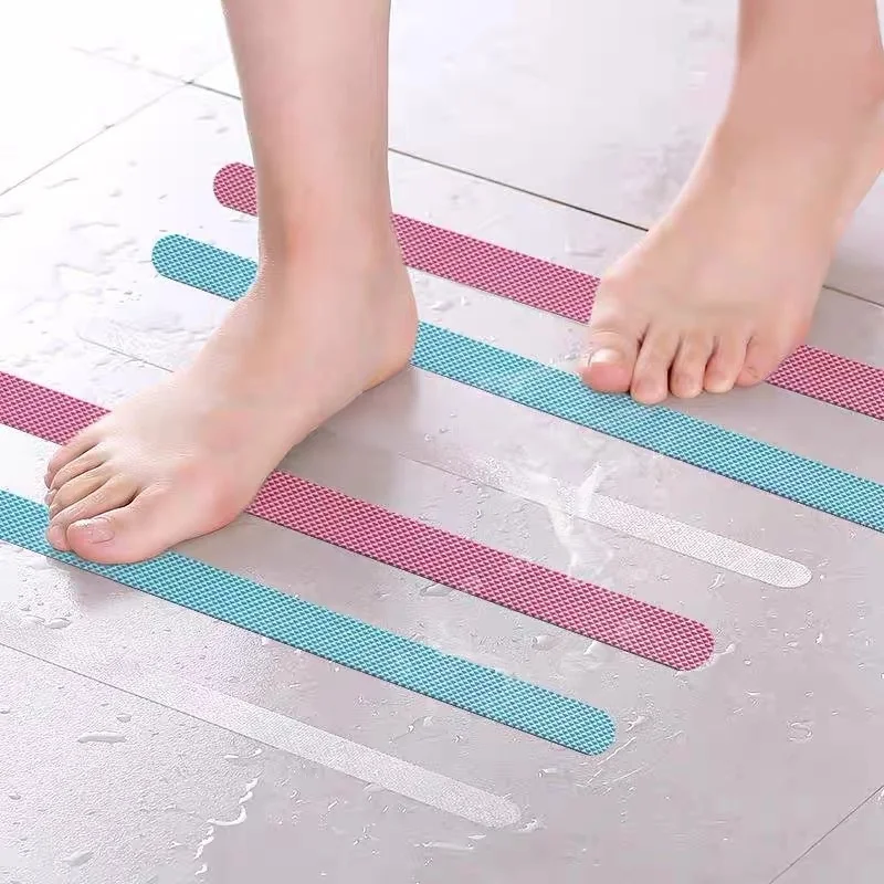 Waterproof Bathroom Clear Safety Non Abrasive Grip Shower Sticker Bathtub Anti Slip Tape for Safety