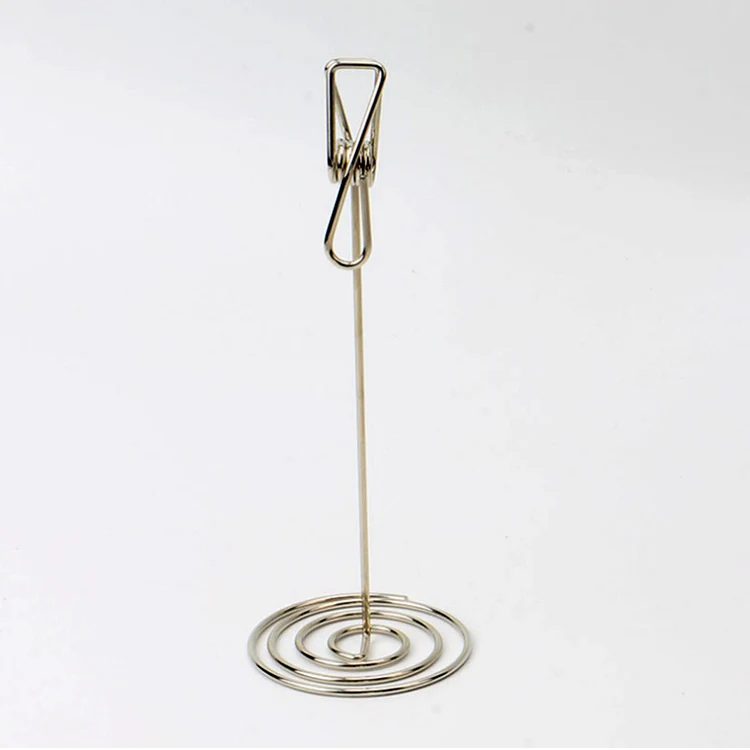 NEW photo clip metal wire fish shape table holder memo clips