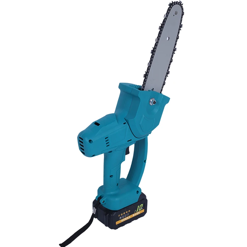 OEM 8 inch high quality lithium battery chain saw portable handheld cordless chain saw suitable for garden pruning and tree cutt