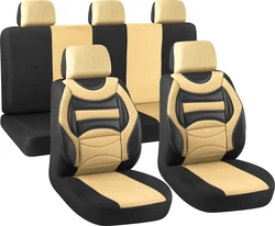 New Style Accessories Universal Leather 9Pcs Four Seasons Business Durable Car Seat Cover