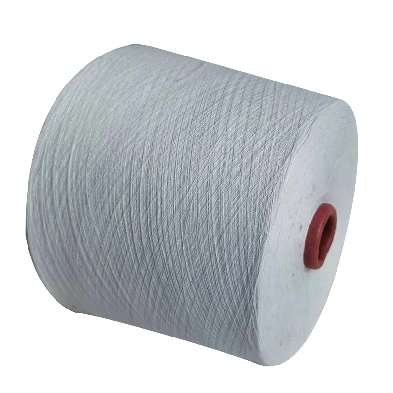 wholesale factory 40NE 100% polyester spun yarn Virgin knitting fabric yarn