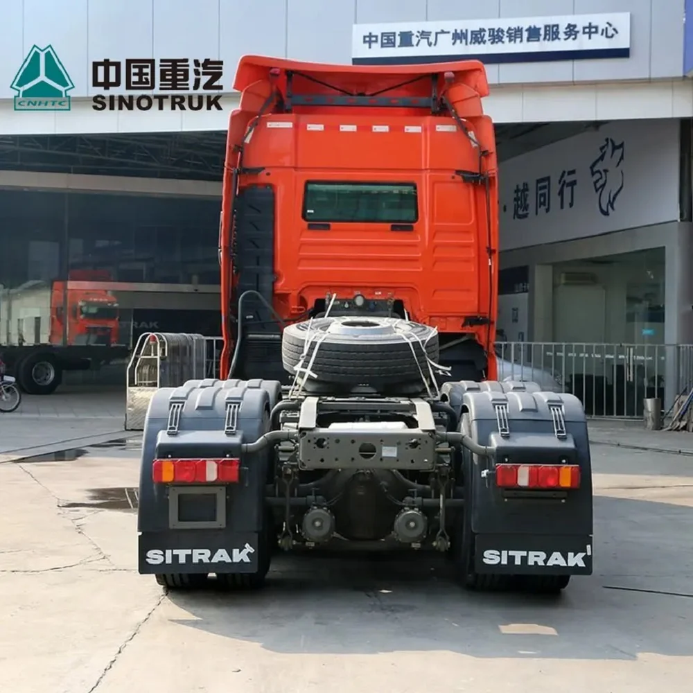 Подержанный 375HP дизельный двигатель прицеп грузовик Howo 6x4 для продажи трактор