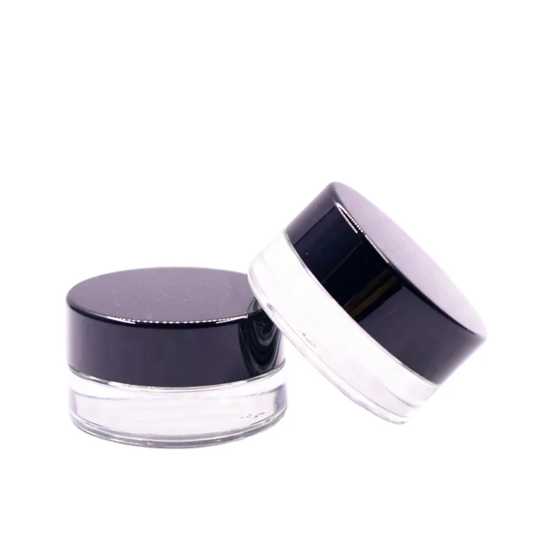 Top Quality Glass Eye Cream Jar 3g/3ml 5g/5ml small Cosmetic Jar For Eyebrow/Eyeshadow Cream,Tester Cream Jar