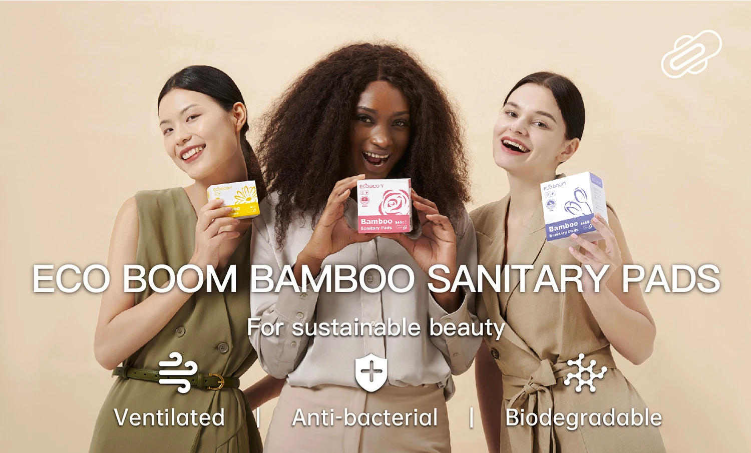 OEM ODM sensitive pure white degradable dry eco-friendly napkin 100% bamboo sanitary pads biodegradable panty liner for Amazon