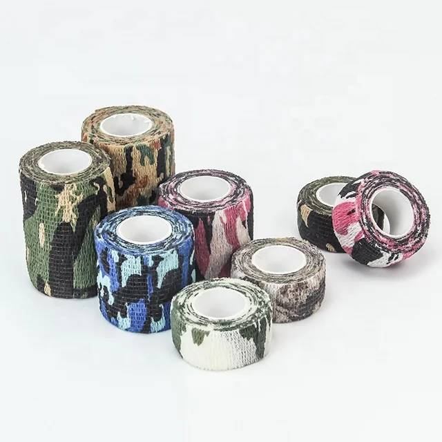 Camo Tape  Rolls 5 cm x 4.5 m Camouflage Tape Wrap Multifunctional Self-Adhesive Protection Camouflage Tape Wrap
