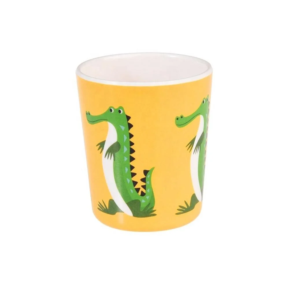 BPA Free Custom Print Dinner Set Bamboo Fiber Kids Dinnerware