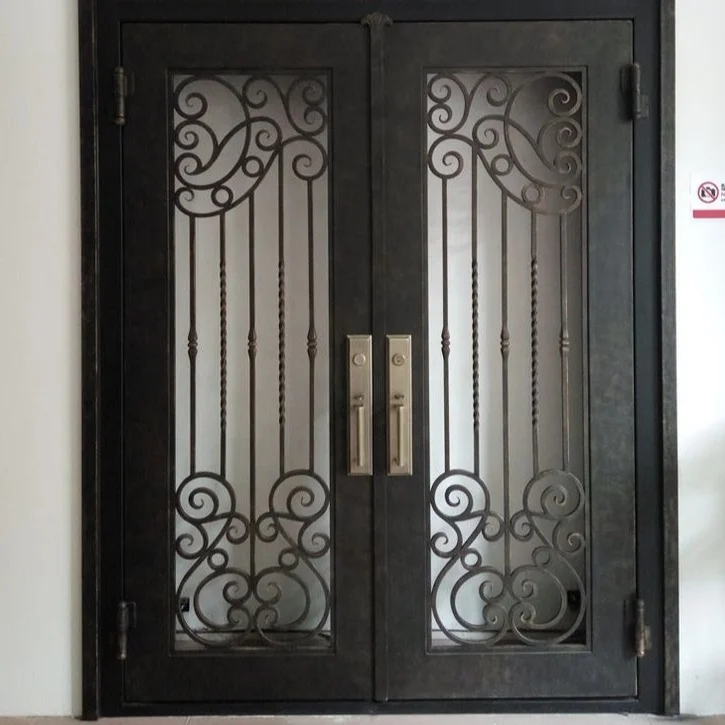 CNC Cutting and Wrought Iron Doors For Housing, Garages With Best Price from Vietnam