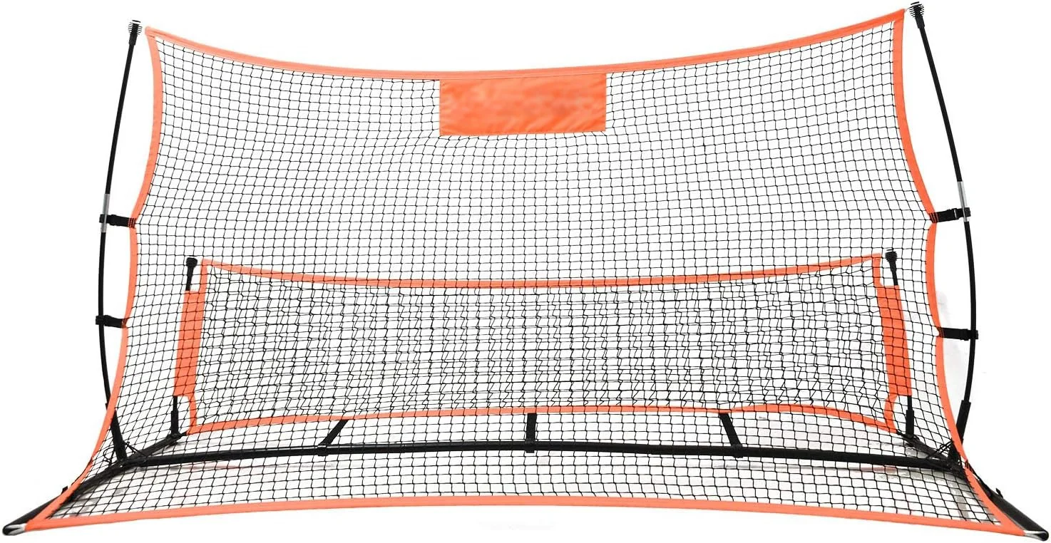 Double-Sided Soccer Ball Target Goal Practice Rebounder Net for Soccer Training