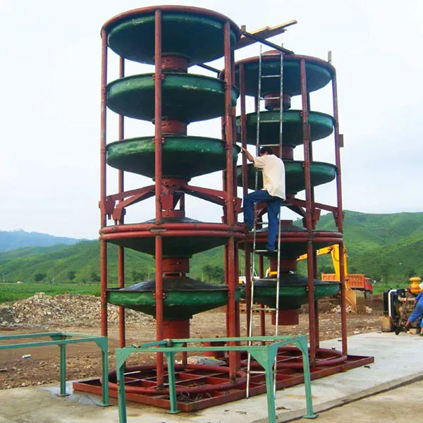 Africa Gravity Separator Spiral Chute Fiberglass Titanium Processing Plant Silica Sand Coal Humphrey Washing Separator