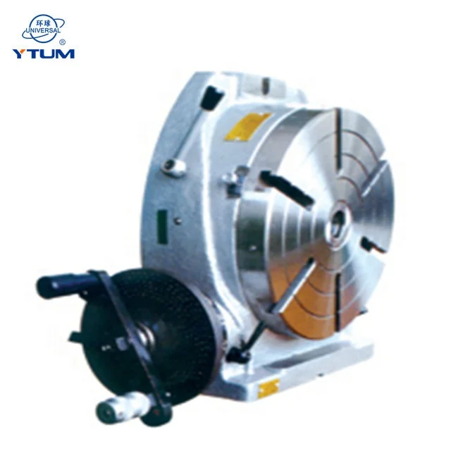 
universal 8 inch Hor.&Vert.4th axis tilting motorized welding CNC index Rotary Table milling machine 