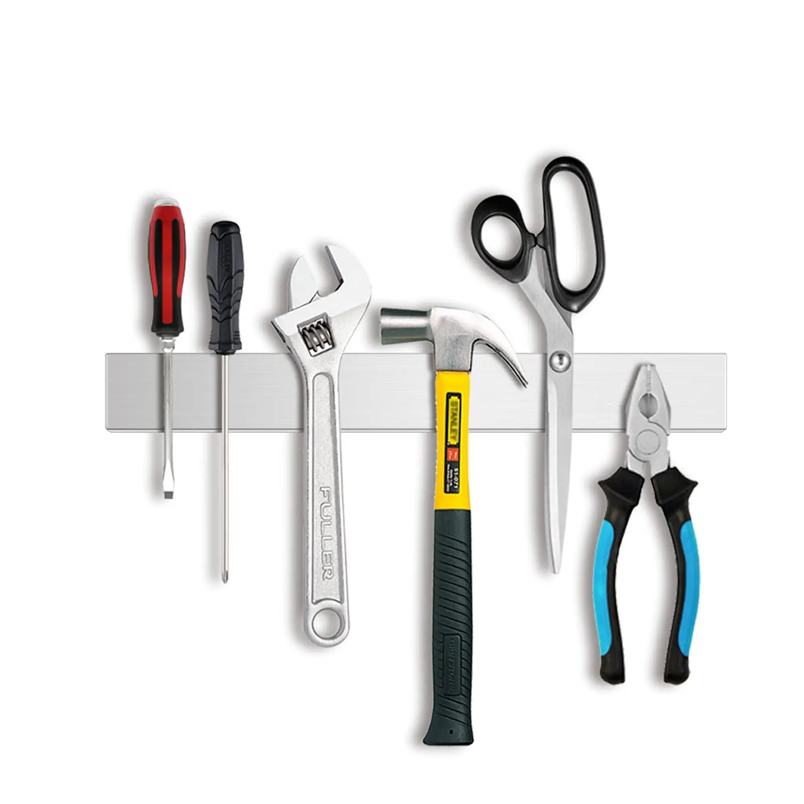 Stainless Steel Magnetic Knife Bar Block Magnet Strong and Secure Magnetic Knife Rack for Metal Kitchen Utensils Wall