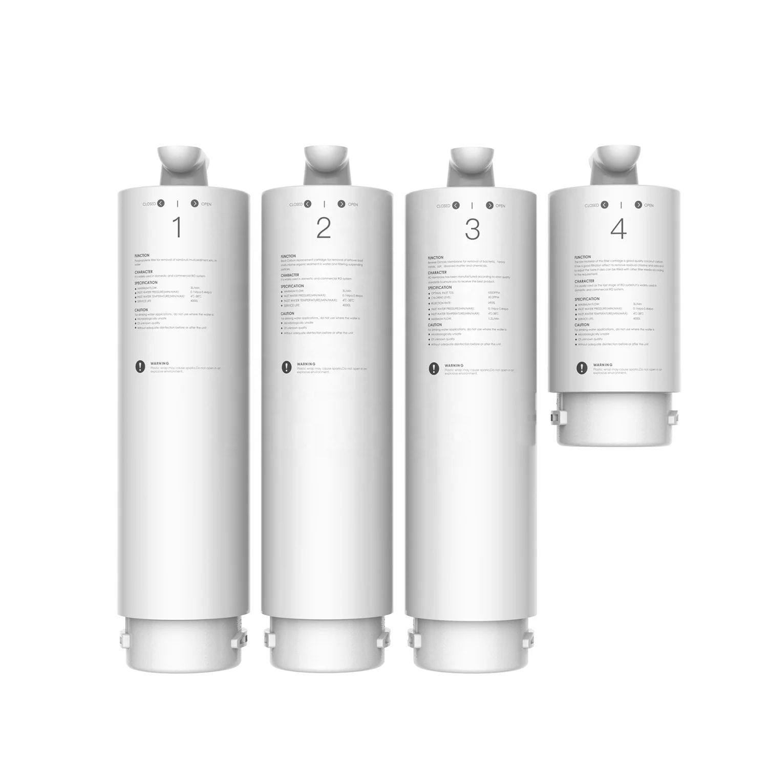 Electric NSF Certified Ultra Thin Under Sink Countertop Filter Lifespan Reminder Reverse Osmosis Water Filter