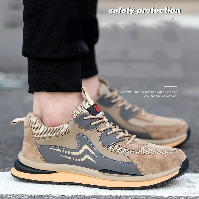 Comfortable Unisex Pure Leather Safety Shoes Waterproof Anti-Scald Anti-Slip ISO Supported Lightweight With PU Insole OEM/ODM