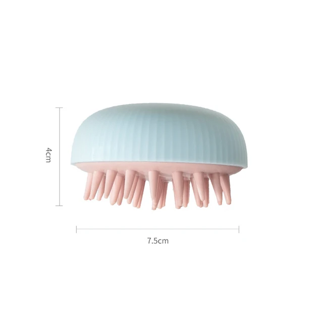 Comfortable Silicone Hair Shampoo  Scalp Brush Head Scrubber Massager for Women Men