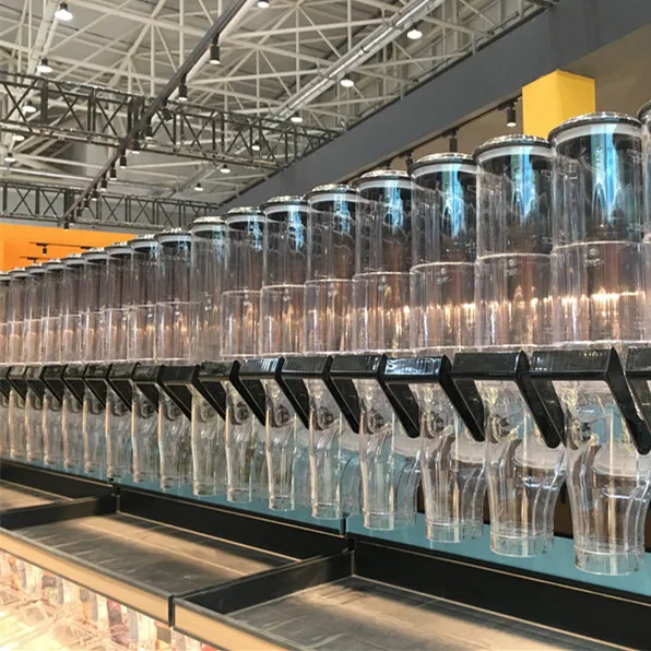 Bulk plastic food dispensers for shop