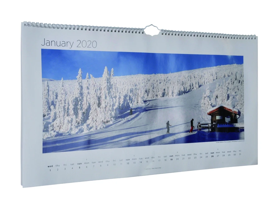 Calendar 2024 2025 Customized Design Wall Desktop Calendar A5 size Yearly 365 days Calendar Flat Table Type Available