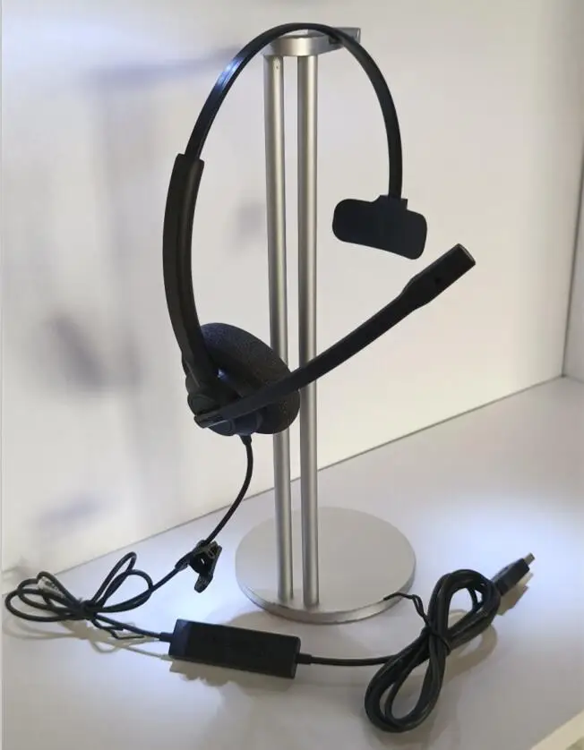 Manufacturer of Mute Function Call Center Headset USB Connecting Headphone for Business Lync Teams Skype for business