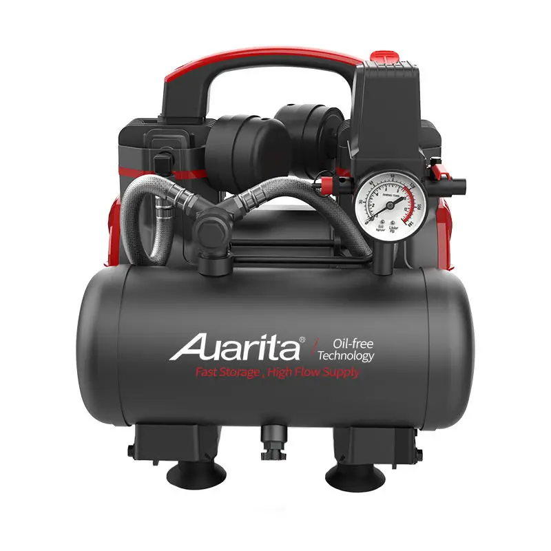 Auarita Compresor De Aire Electrico Professional Portable Silent Oilless 900W 1.2hp Small Oil-free Air Compressor Silent