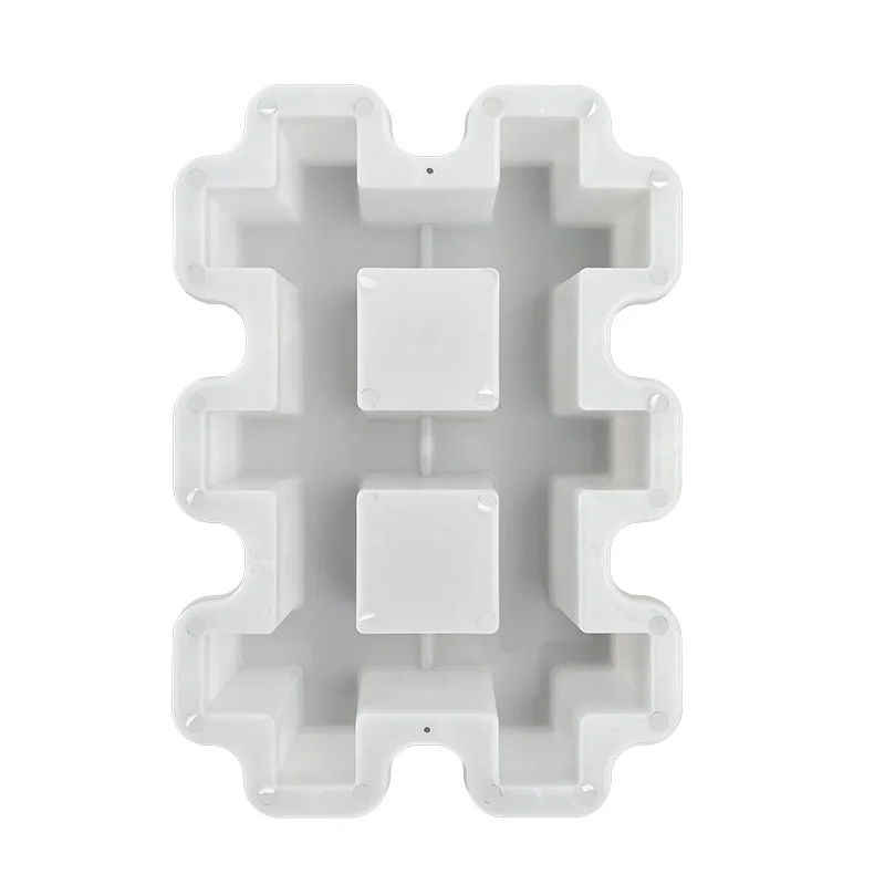 Double Tic-Tac-Toe Grass-planting Garden Path Concrete Plastic Brick Moulds 42*28*8