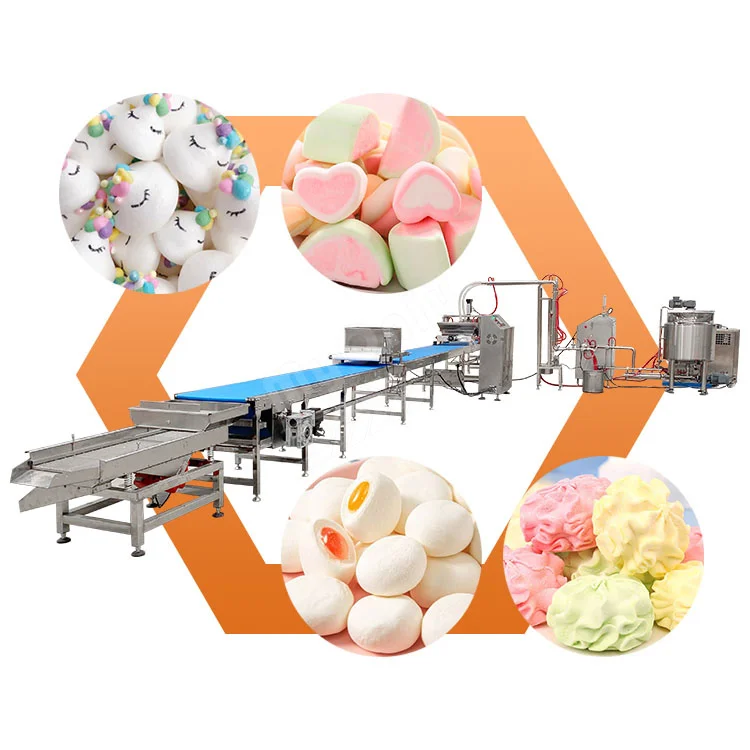 MY Automatic Marshmallow Machine Cotton Candy Production Line Marshmallow Continuous Aerator Product Line