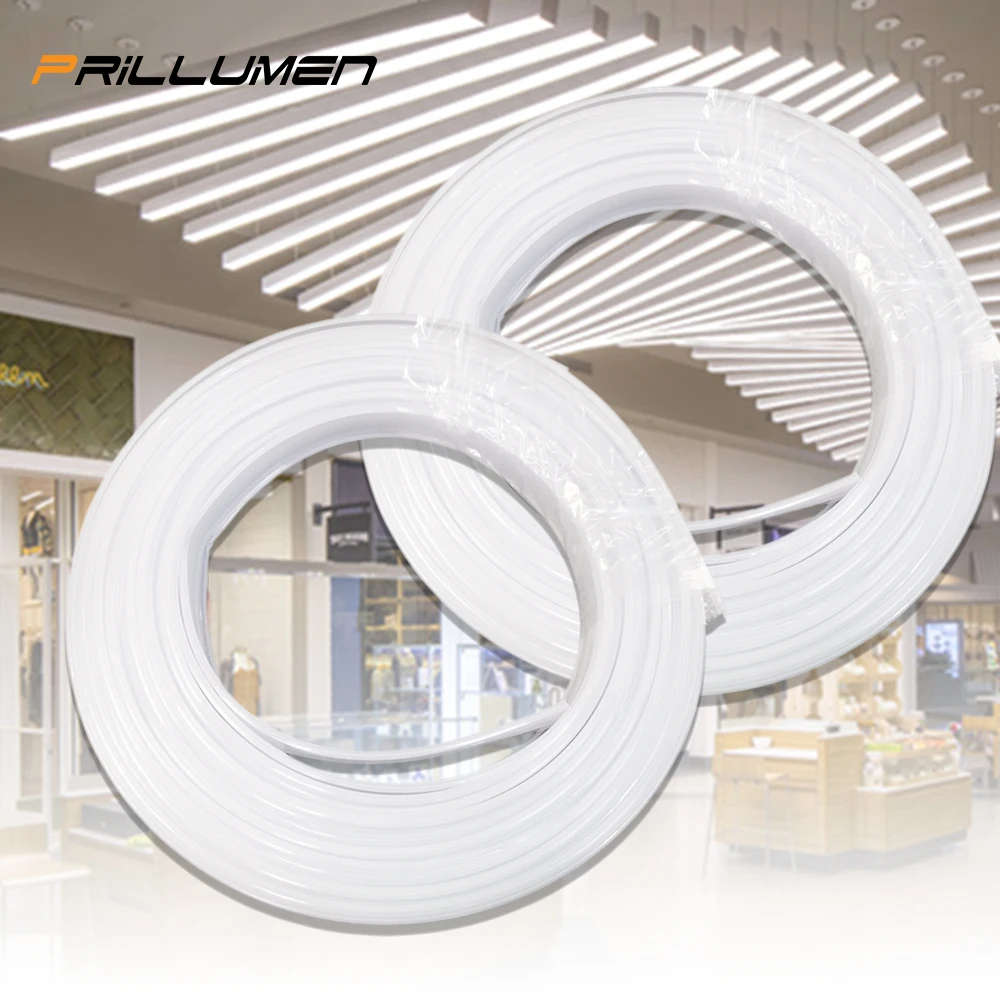 Mini Aluminum Frame Extruded Profile Silicone Diffuser For Led Strip Lights