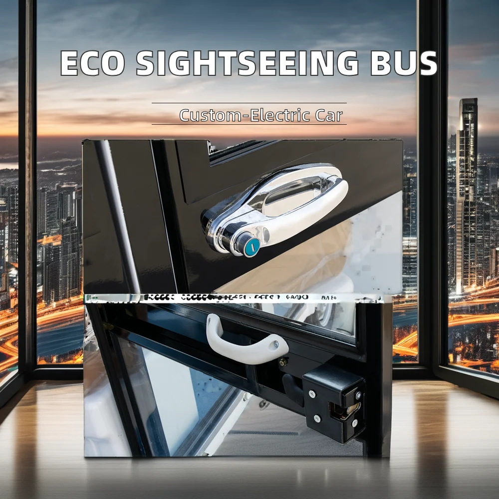 Fully Enclosed 23 Seat Sightseeing Bus With 1100CC Displacement Electric Power 23 Seat Shuttle Bus