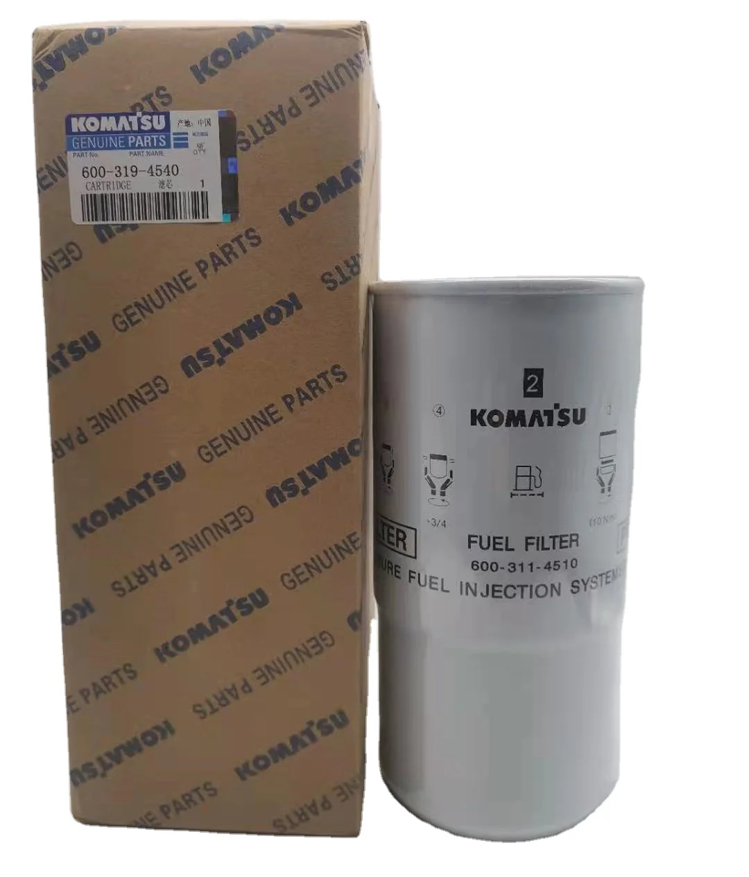 Патрон топливного фильтра 600-319-4540 PC400-8 PC450-8 части экскаватора