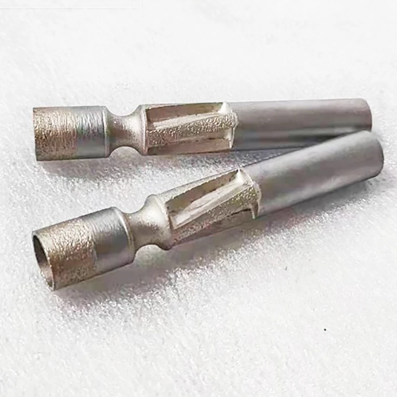 Sintered diamond glass ceramic stone drilling and milling integrated tool processing  CNC milling cutter durable wear-resistant