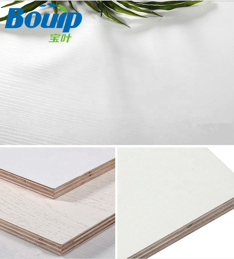 Melamine Plywood for Cabinet High Quality White E1 Eucalyptus Core Melamine Paper Plywood Board