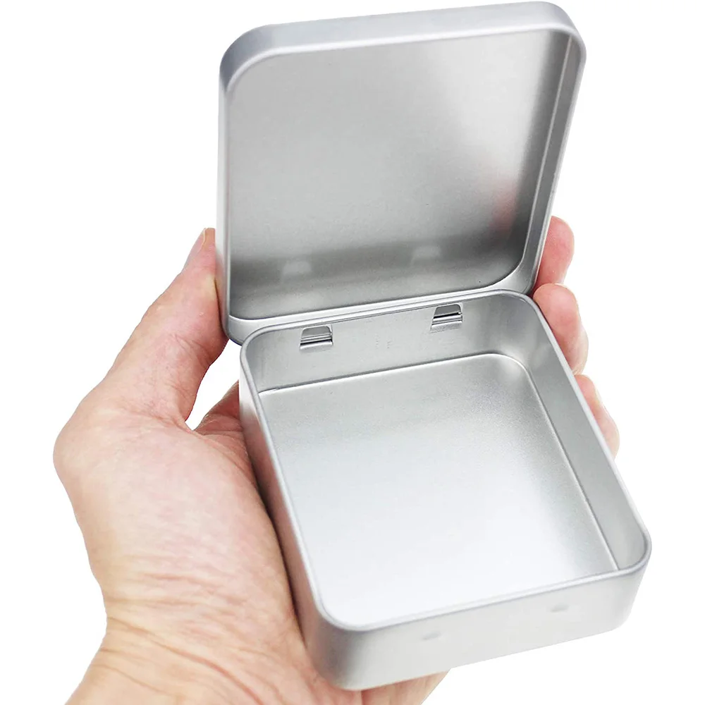 Food Grade Square Metal Tin Condom Storage Box