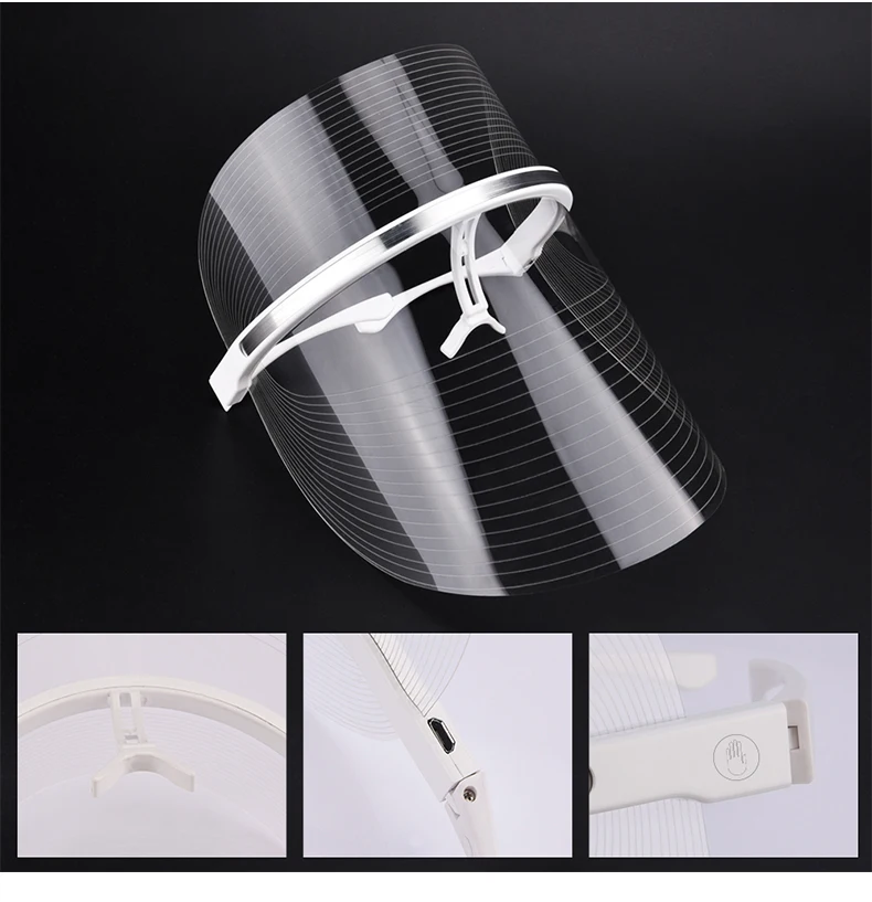  LED Facial Mask 2021 Face Light Therapy PDT Wireless