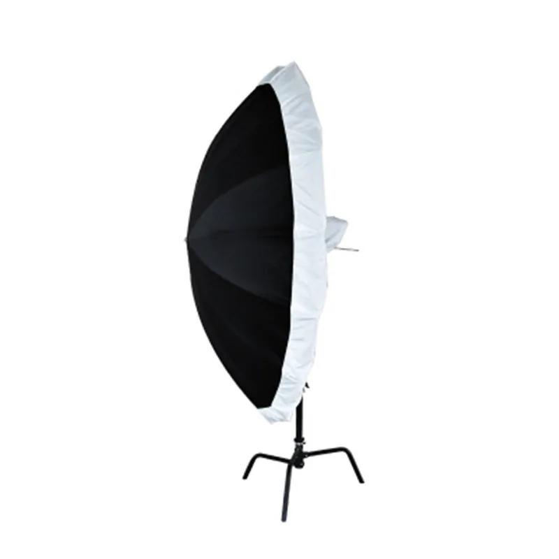 
200cm Black Silver reflective umbrella Portable Octagon Umbrella with Large Diffuser Cover For Studio Photo Flash light 