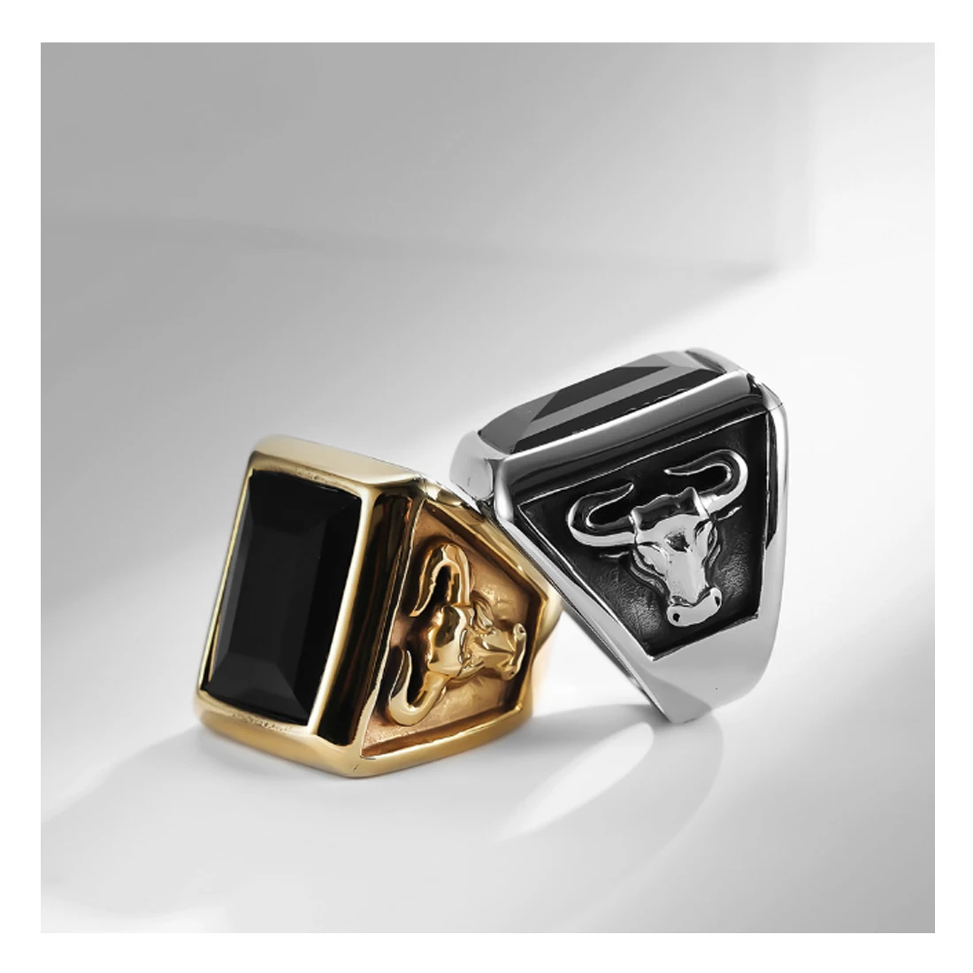 Vintage Style AG Masonic freemason plumb secret society stainless steel men ring In Stock