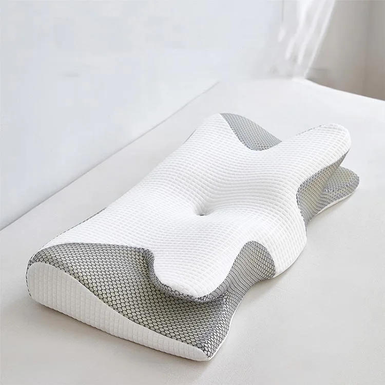 Ergonomic Cervical Pillow Neck Care Memory Foam Single Sleep Aid Side Sleeping Pack Traction Spine Pillow