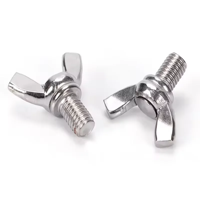 Hot selling TOBO Customized M6 Thread 18-8 Stainless Steel Wing Nut Butterfly Wing Nuts