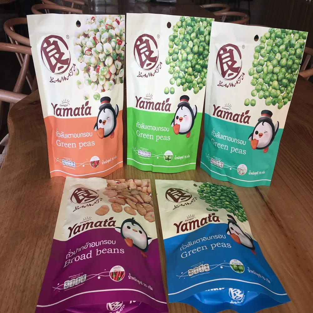 Хрустящие Жареные Широкие бобы для отдыха и вечеринок