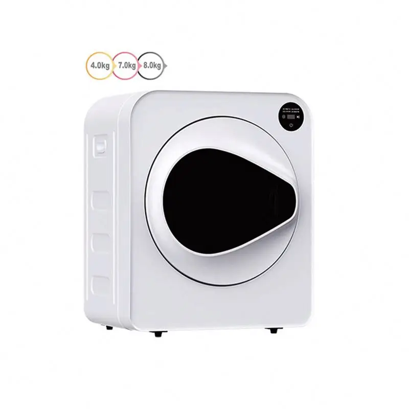 8KG LCD Display Front Loading Drum Tumble Dryer Home Tumble Dryer Laundry